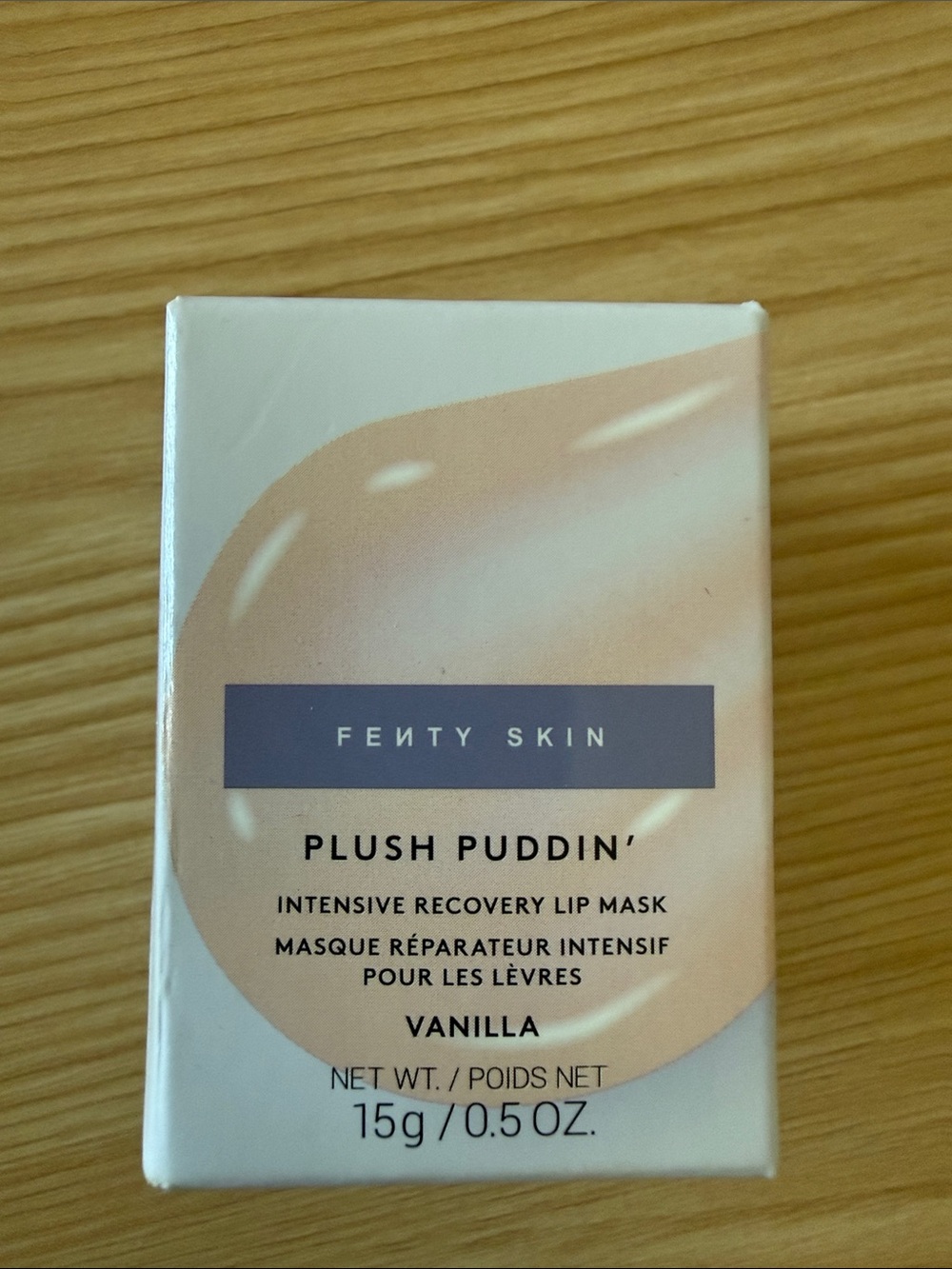 Fenty Skin Plush Puddin' Intensive Recovery Lip Mask Vanilla Hydrating 0.5oz NIB